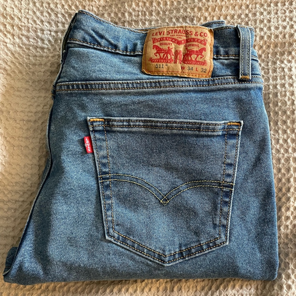 Levi's Blue Straight Jeans Classic Denim